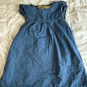 Mini Boden Denim Blue Kids Dress